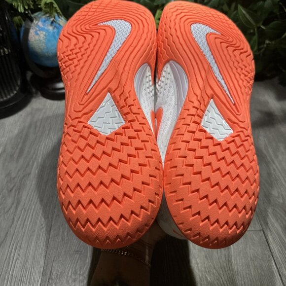 Nike Zoom Vapor Cage 4 Rafa Mens 12.5 Tennis Shoes DD1579-106 White Bright Mango main image 7